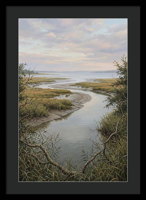 Estuary Where River Meets Sky