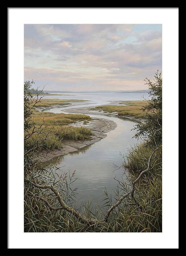 Estuary Where River Meets Sky