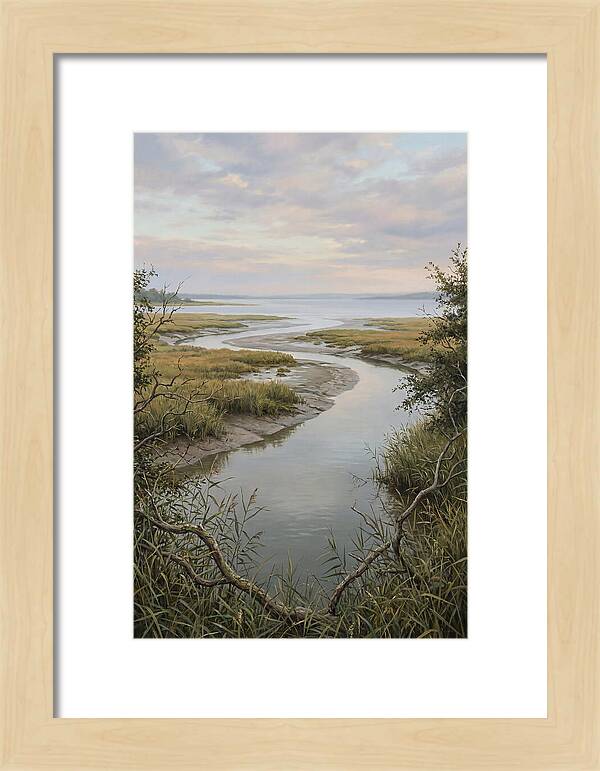 Estuary Where River Meets Sky