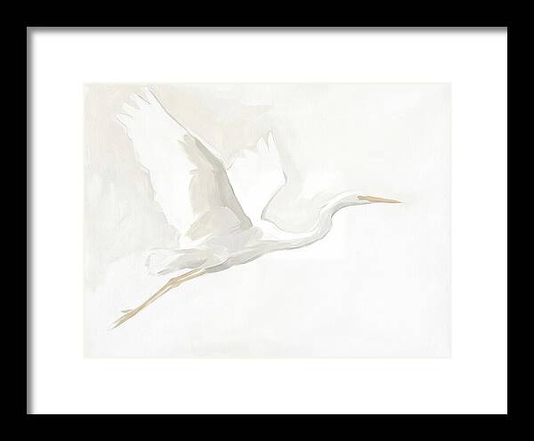 Ethereal Egret In Flight