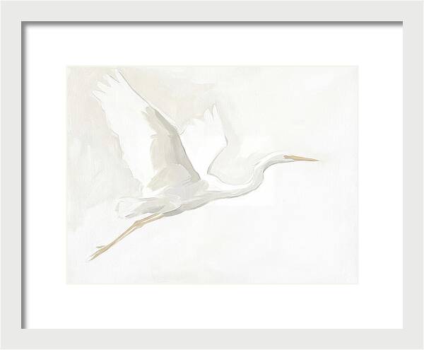 Ethereal Egret In Flight