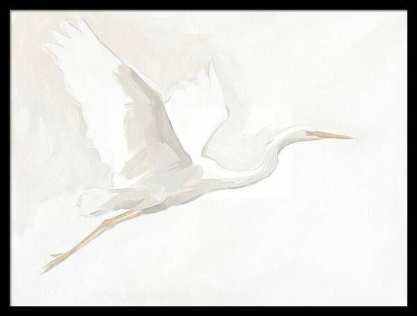 Ethereal Egret In Flight