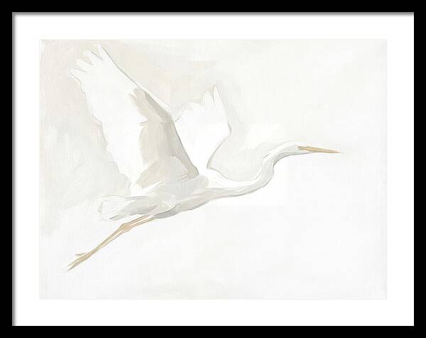 Ethereal Egret In Flight