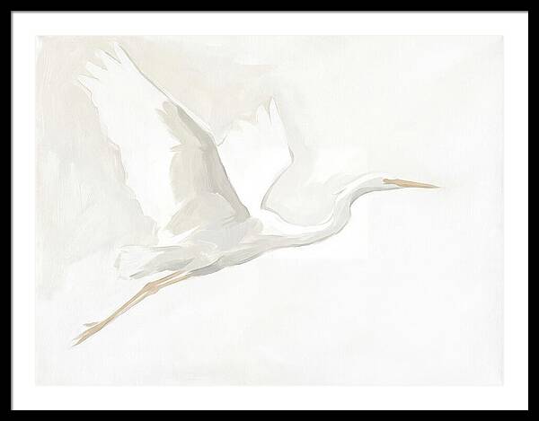 Ethereal Egret In Flight