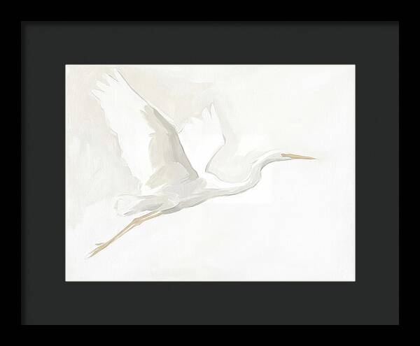 Ethereal Egret In Flight