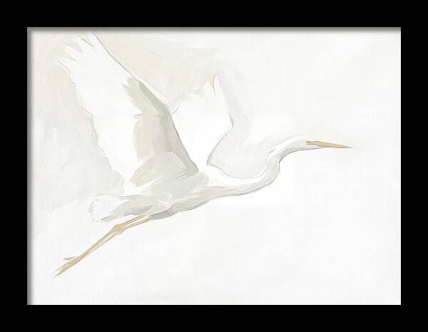 Ethereal Egret In Flight