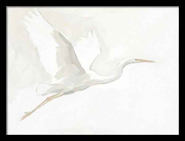 Ethereal Egret In Flight