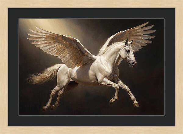 Ethereal Pegasus In Flight