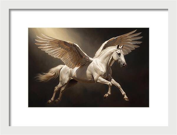 Ethereal Pegasus In Flight