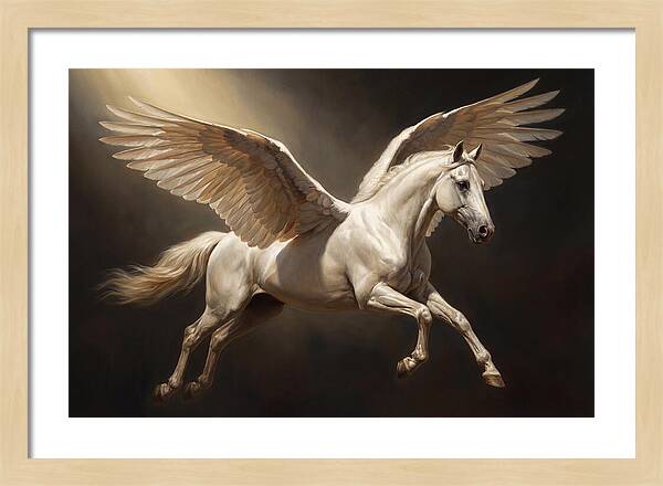 Ethereal Pegasus In Flight