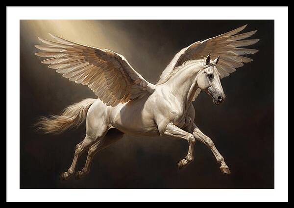 Ethereal Pegasus In Flight