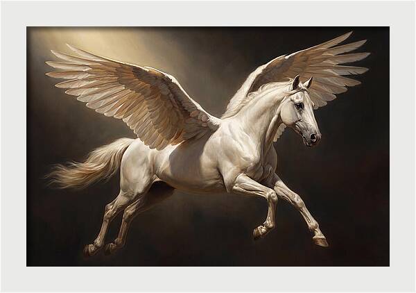 Ethereal Pegasus In Flight