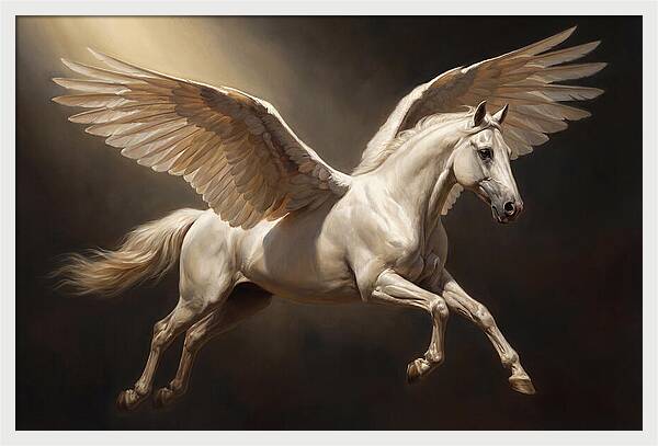 Ethereal Pegasus In Flight