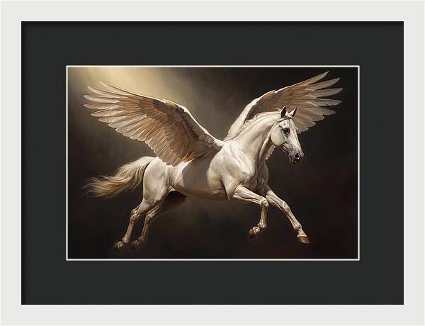 Ethereal Pegasus In Flight