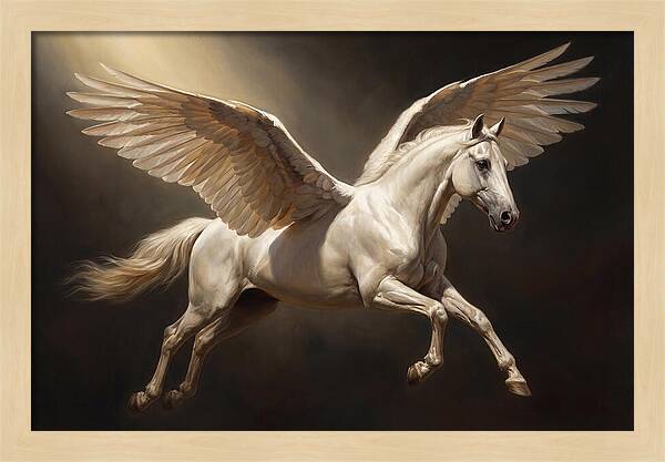 Ethereal Pegasus In Flight