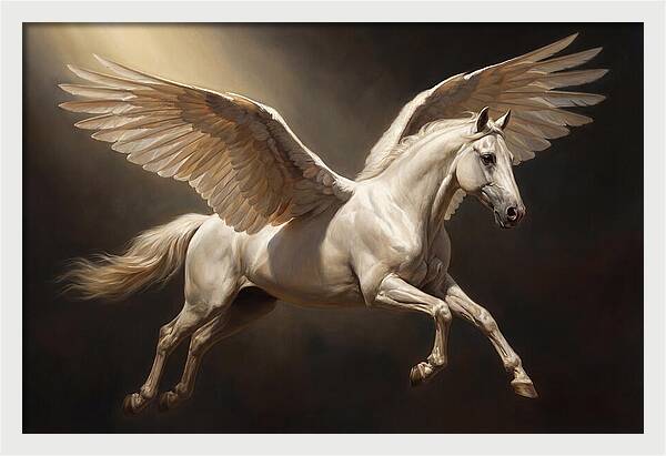 Ethereal Pegasus In Flight