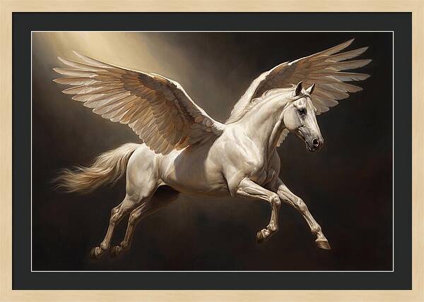 Ethereal Pegasus In Flight