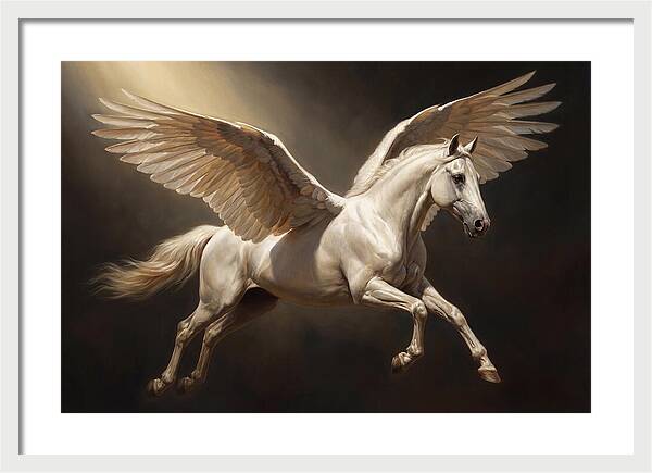 Ethereal Pegasus In Flight