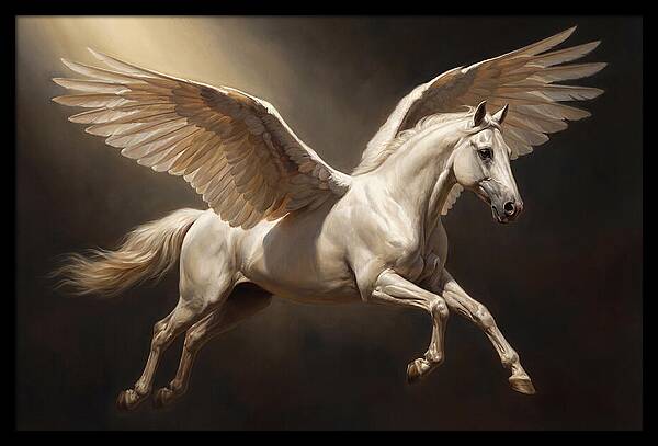 Ethereal Pegasus In Flight