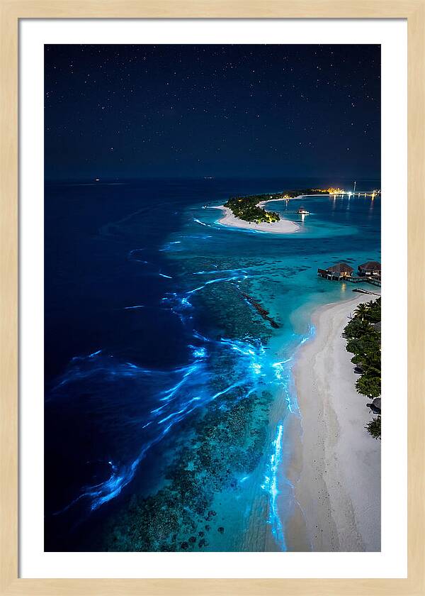 Ethereal Waves Under Starlit Skies