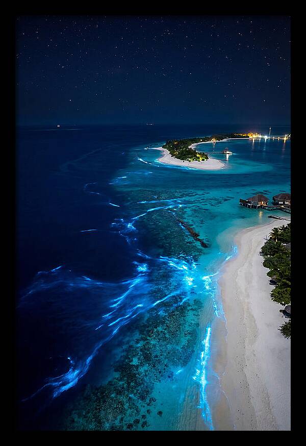 Ethereal Waves Under Starlit Skies