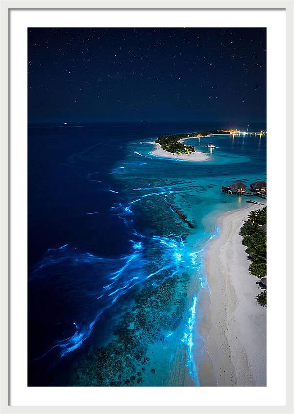 Ethereal Waves Under Starlit Skies