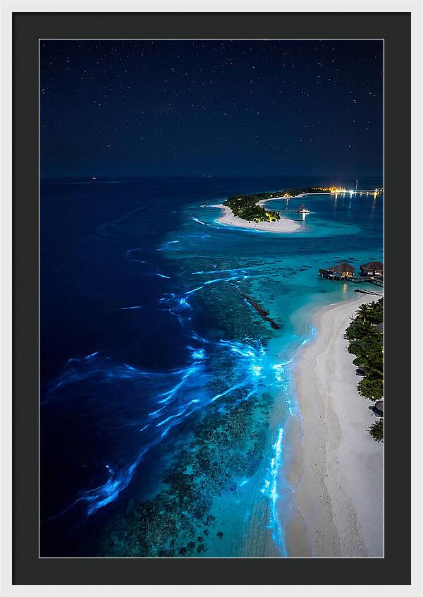 Ethereal Waves Under Starlit Skies