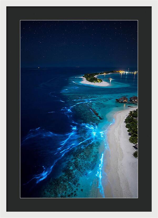 Ethereal Waves Under Starlit Skies