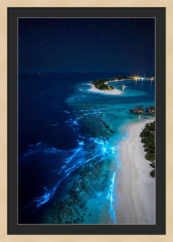 Ethereal Waves Under Starlit Skies
