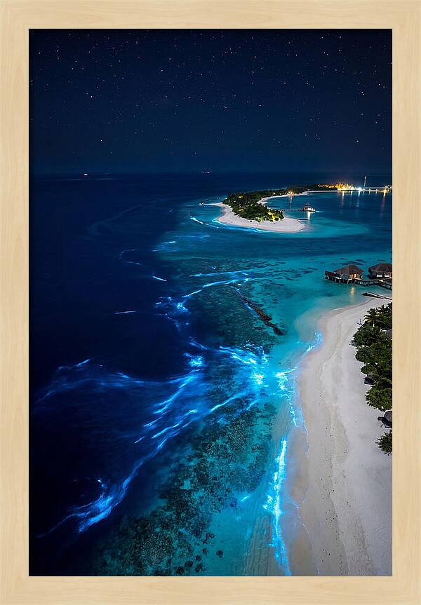 Ethereal Waves Under Starlit Skies
