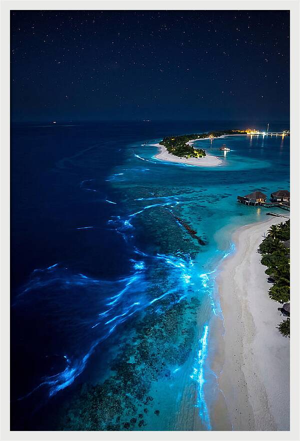 Ethereal Waves Under Starlit Skies