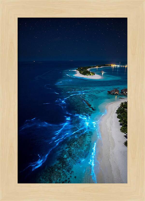 Ethereal Waves Under Starlit Skies