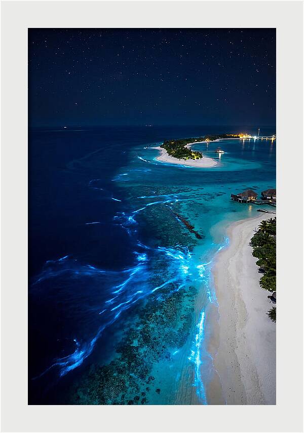 Ethereal Waves Under Starlit Skies
