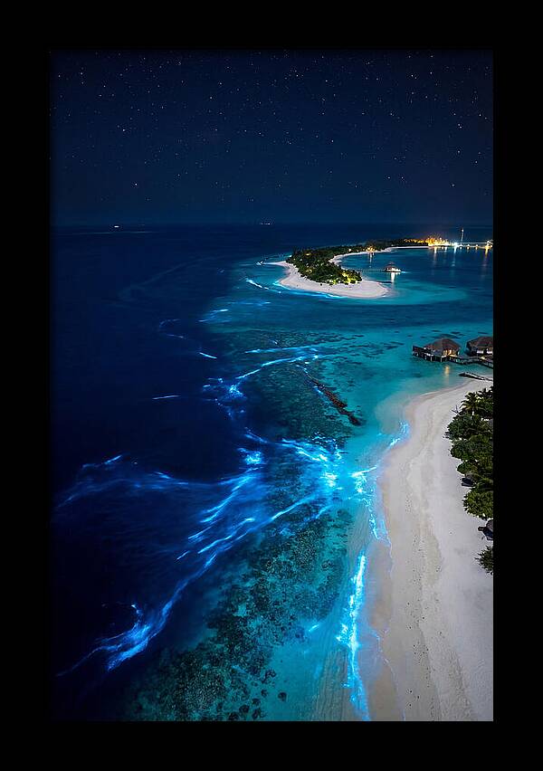 Ethereal Waves Under Starlit Skies
