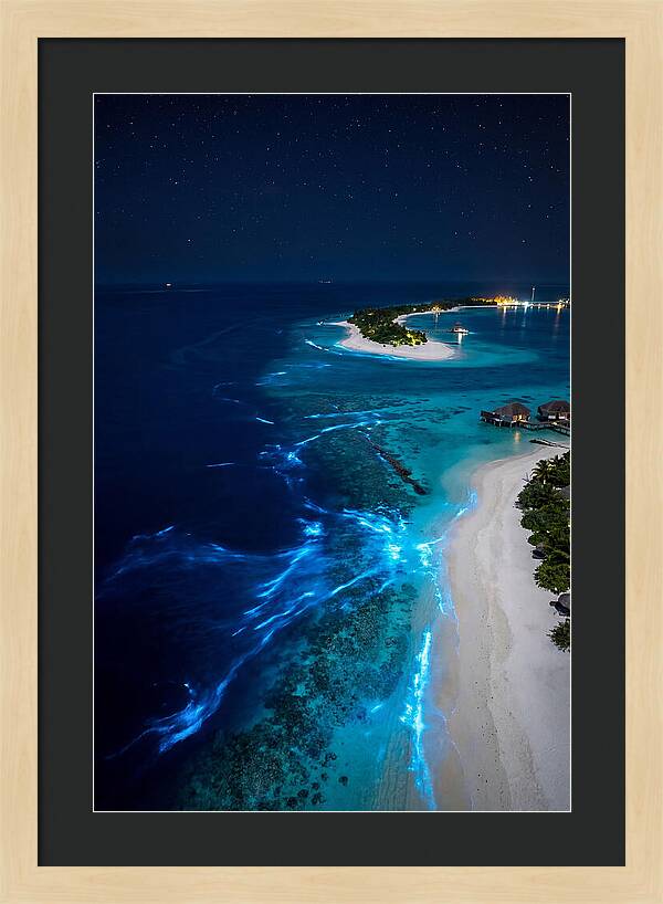 Ethereal Waves Under Starlit Skies