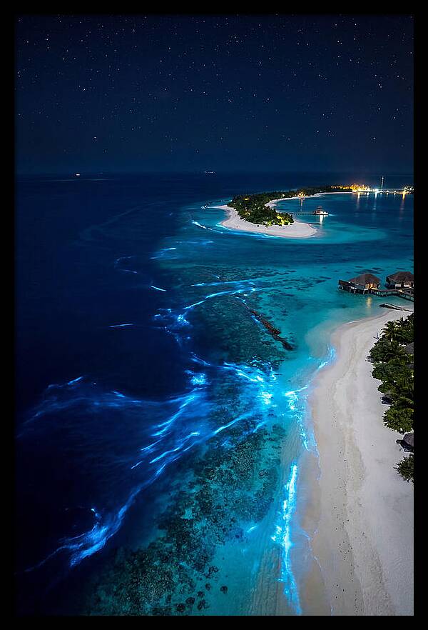 Ethereal Waves Under Starlit Skies