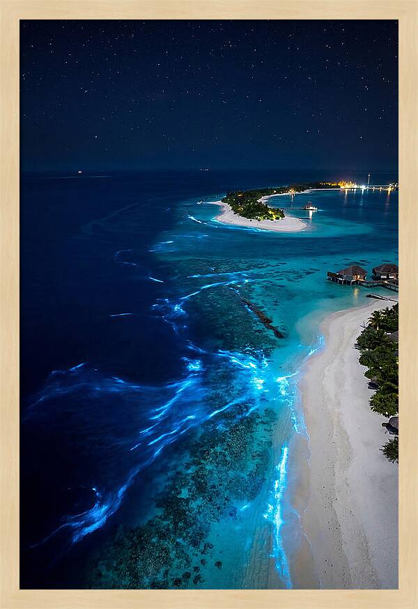 Ethereal Waves Under Starlit Skies