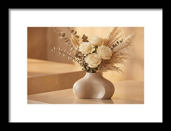 Eucalyptus And Rose Arrangement