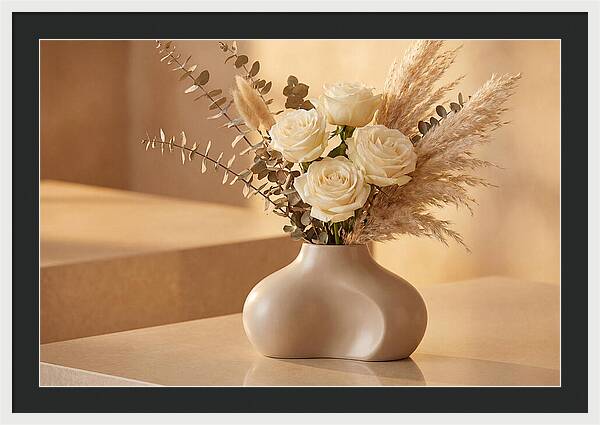 Eucalyptus And Rose Arrangement