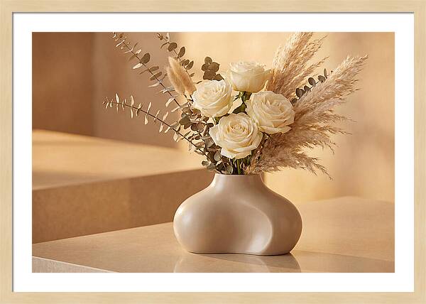 Eucalyptus And Rose Arrangement