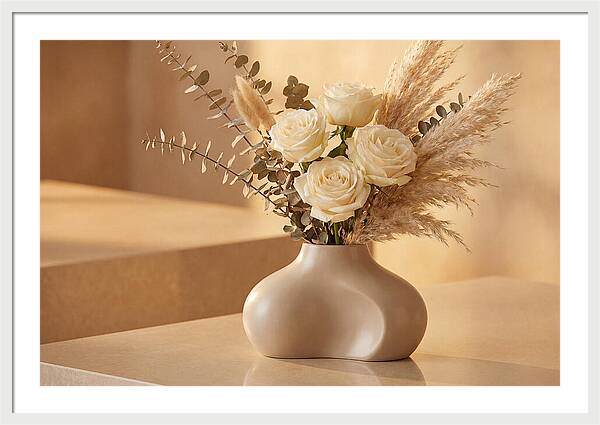 Eucalyptus And Rose Arrangement