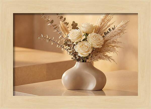 Eucalyptus And Rose Arrangement