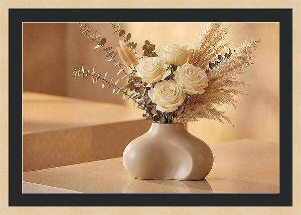 Eucalyptus And Rose Arrangement