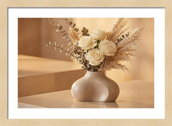 Eucalyptus And Rose Arrangement