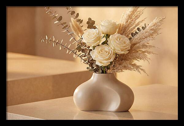Eucalyptus And Rose Arrangement