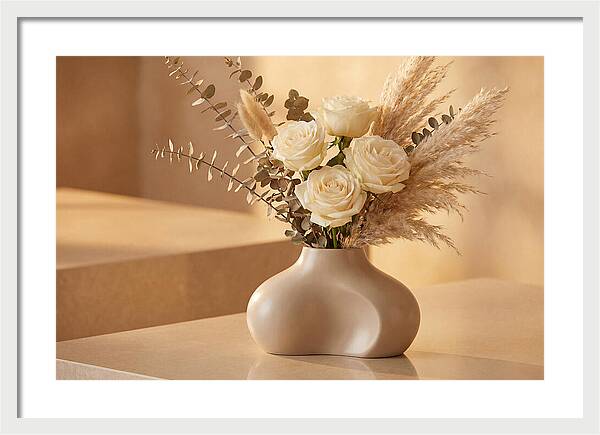 Eucalyptus And Rose Arrangement