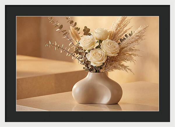 Eucalyptus And Rose Arrangement