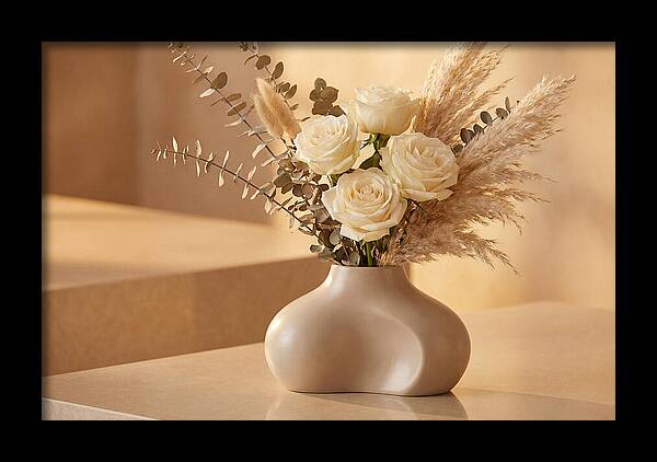 Eucalyptus And Rose Arrangement