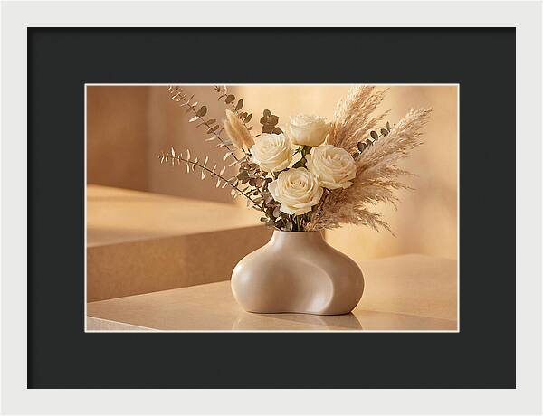 Eucalyptus And Rose Arrangement