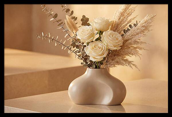 Eucalyptus And Rose Arrangement